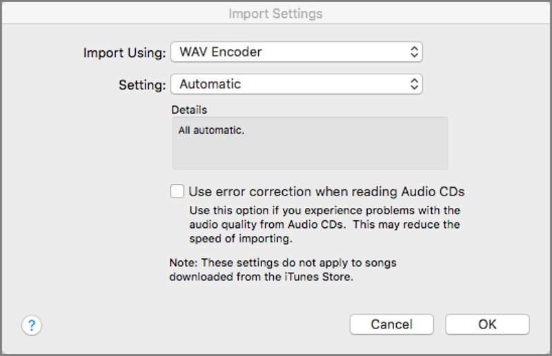 iTunes - Set the file format
