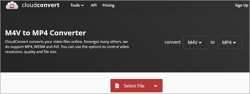 How to Convert M4V to MP4 with CloudConvert