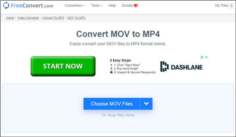 MOV to MP4 Converter: FreeConvert.com