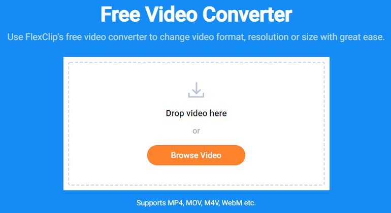Convert MOV to MP4 Online: Step 1