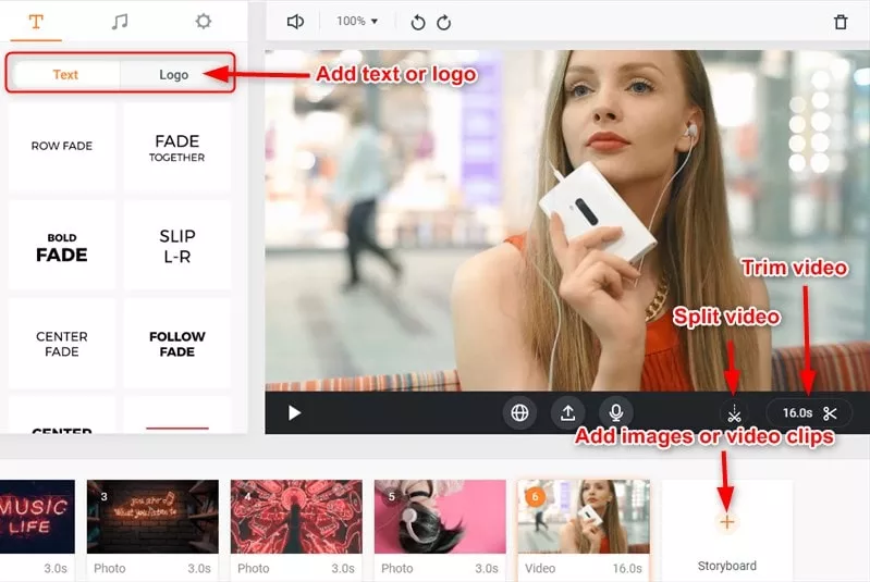 Convert MP3 to MP4 with FlexClip: Customize