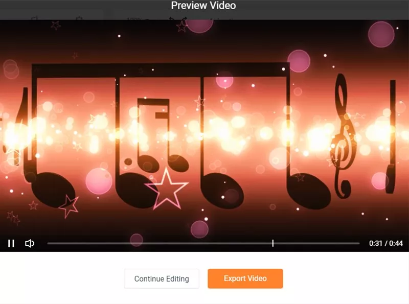 Convert MP3 to MP4 with FlexClip: Preview and Export