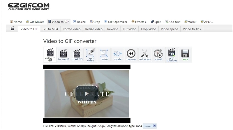 GIF Converter - GIF, MP4, WEBP, APNG