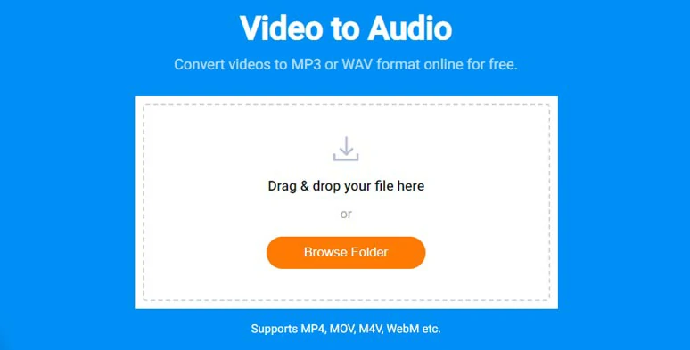 Drag and drop your MP4 video to FleClip MP4 to MP3 converter