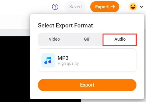 Export the converted audiobook in MP3 format to your computer