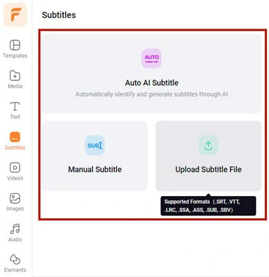 Three Subtitle Editing Options in FlexClip