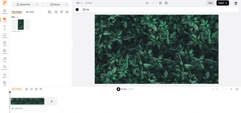 Use the Vertical Image to Form a Horizontal Collage