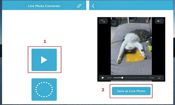 Convert a video to Live Photo by Lively Converter