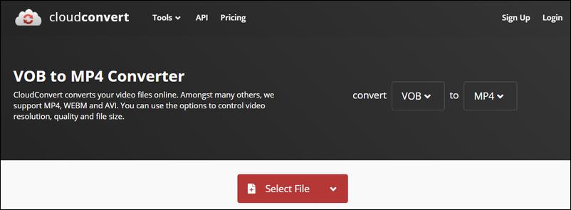 How to Convert VOB to MP4 Online with CloudConvert