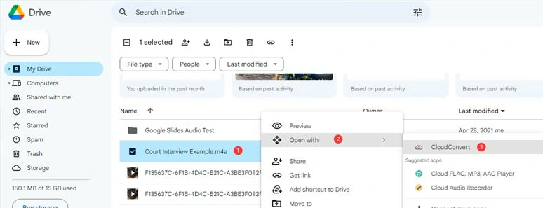 用Google Drive將語音備忘錄轉換成MP3