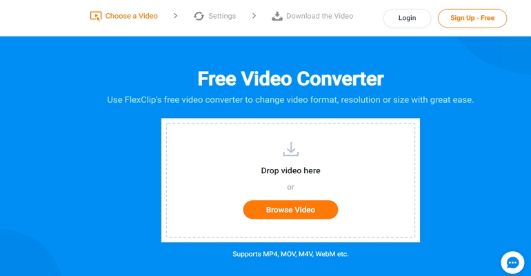 FlexClip - Convert WebM to GIF online