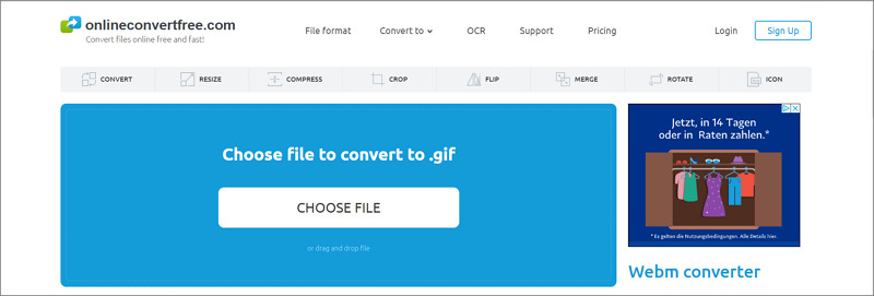 Convert ODP to GIF online without installation - file converter online