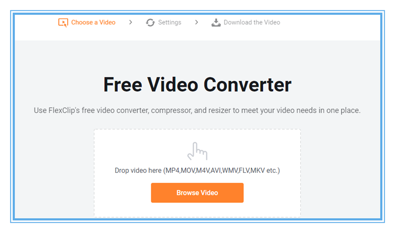 How to Convert WMV to MP4 with FlexClip - Step 1