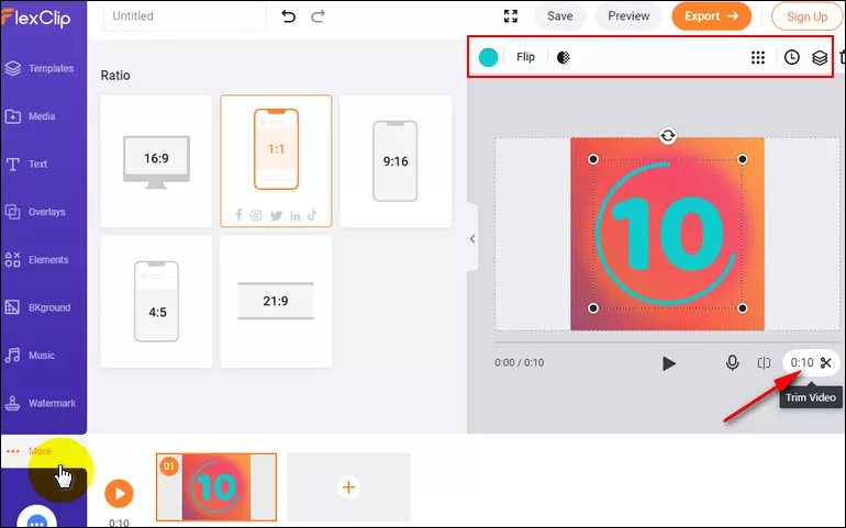 Create a Countdown GIF - Edit Countdown Element