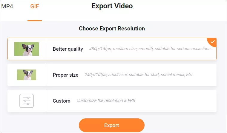 Create a Countdown GIF - Export