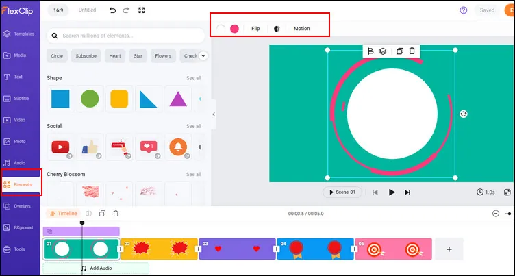 Make a Countdown Timer - Add Shape Elements