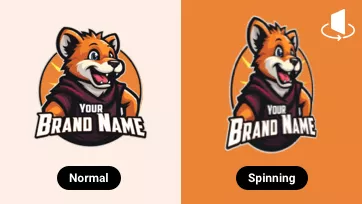 3d spinning logo