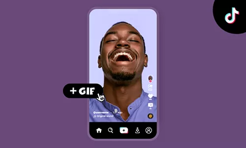 add gifs to tiktok