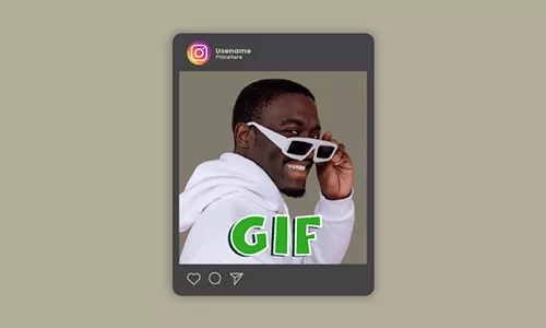 add your own gif to instagram story