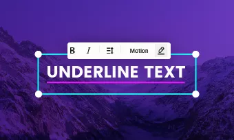 after effects underline text