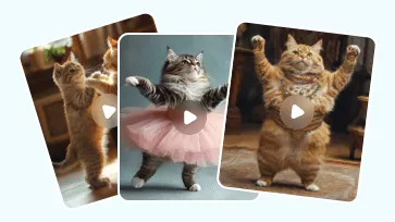ai cat dancing