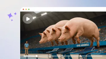 animal diving video