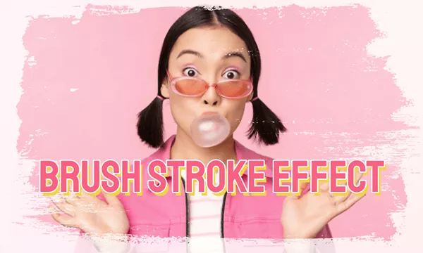 brush stroke effect
