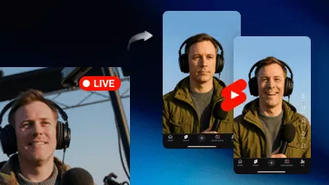 convert livestreaming to youtube shorts