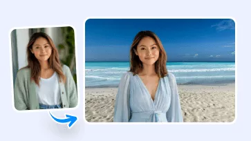 fake travel photo