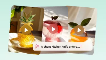 glass fruit cut video