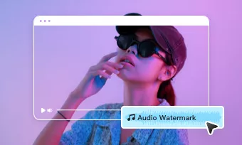 how to add audio watermark