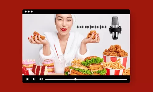 how to asmr eating on youtube