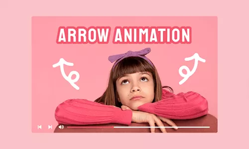 how to create animated arrow in videos
