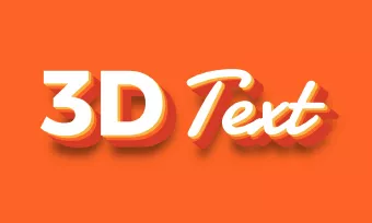 how to make 3d text