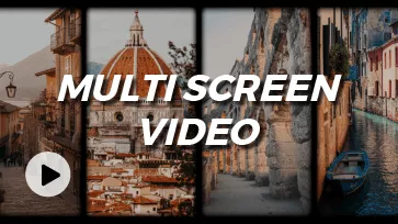 how to make multi screen video