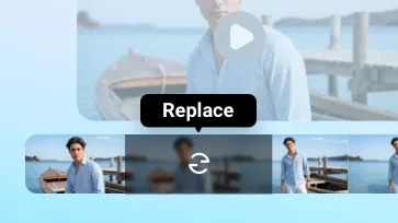 how to replace part of video