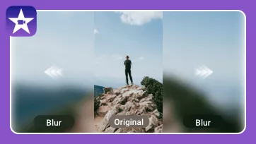 imovie blur background vertical video