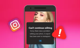 instagram cant continue editing