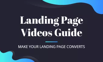 landing page video