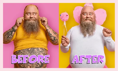 make before and after meme