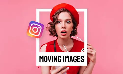 make moving pictures on instagram story