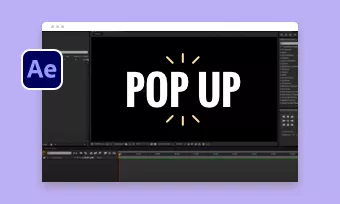 pop up text animation after effects