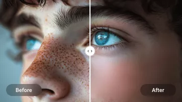 remove freckles from photo