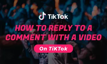 reply a comment with a video on tiktok