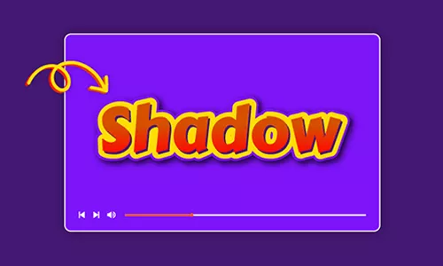 shadow text