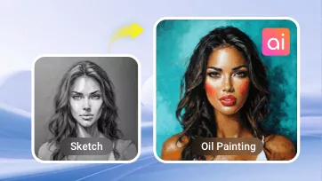 sketch to oil painting