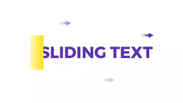 sliding text