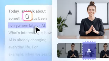 text based video editor