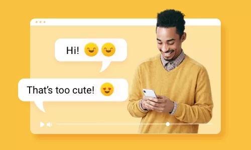 text message animation