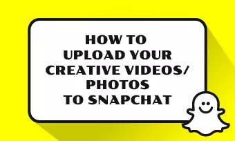 upload videos or pics to snapchat
